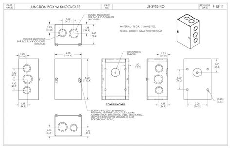 junction box 1 4 knockout|knockout sizes for electrical boxes.